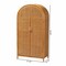 Bali & Pari Paloma Modern Bohemian Light Honey Rattan Large Storage Cabinet 242-13571-ZORO - alternate 10
